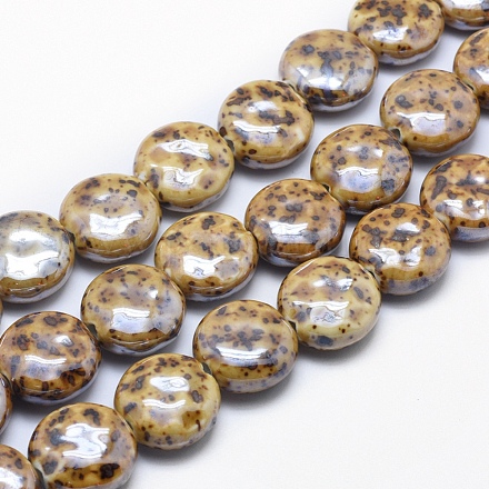 Perle di porcellana ecologiche fatte a mano PORC-P027-B07-1