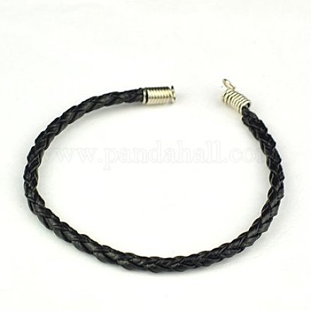 Braided PU Leather Cord Bracelet Making AJEW-JB00020-09-1