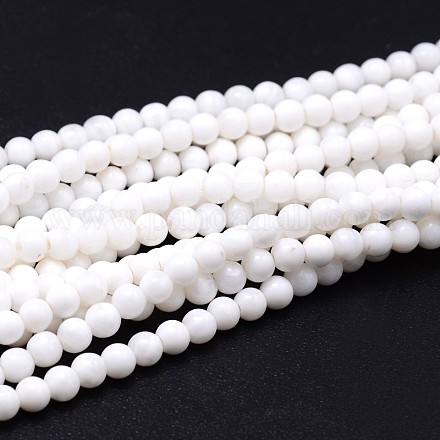 De piedras preciosas naturales hebras de perlas reronda G-J303-06-10mm-1