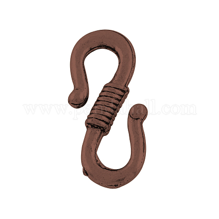 Tibetan Style Alloy S-Hook Clasps TIBE-385-R-FF-1