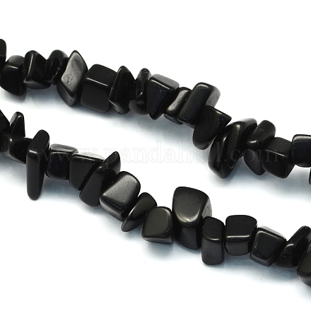 Pierre noire chapelets de perles G-R192-B18-1