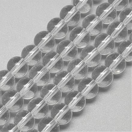Chapelets de perles en verre GR10mm01Y-1
