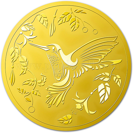 Adesivi autoadesivi in lamina d'oro in rilievo DIY-WH0211-194-1