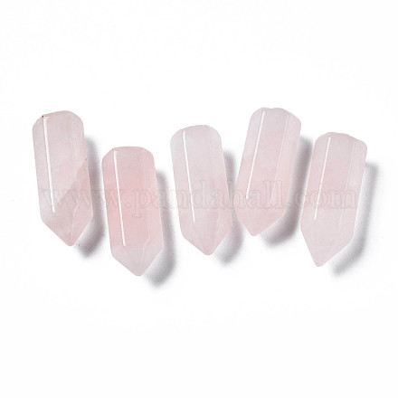 Perlas naturales de cuarzo rosa G-S356-08-1