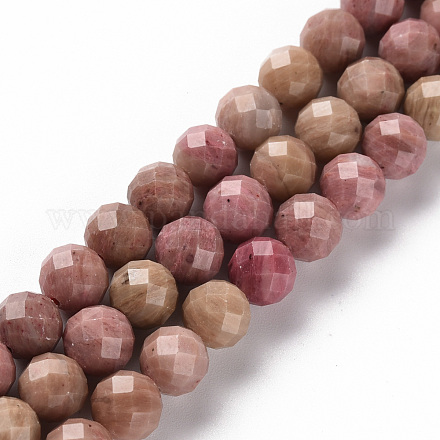 Chapelets de perles en rhodochrosite naturelle G-S362-122E-1