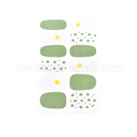 Adesivi per nail art a copertura totale con avocado e fragole e fiori MRMJ-T109-WSZ500-1