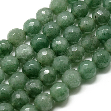 Natural Green Aventurine Beads Strands G-Q462-80-8mm-1