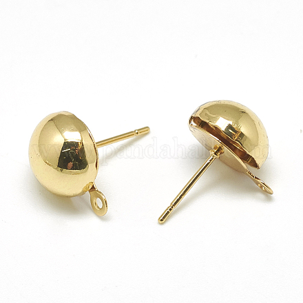 Accessoires de clous d'oreilles en laiton KK-T032-004G-1