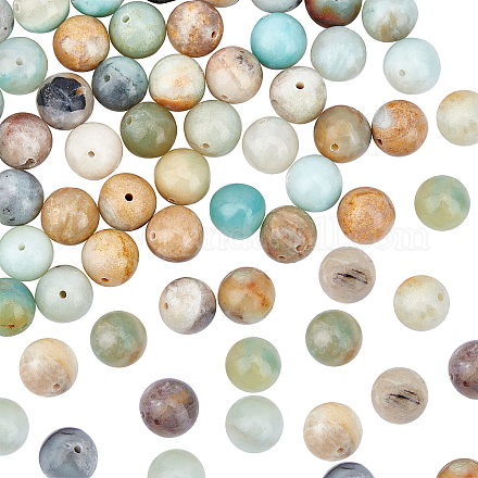 Brins de perles d'amazonite de fleurs naturelles olycraft G-OC0001-44-1