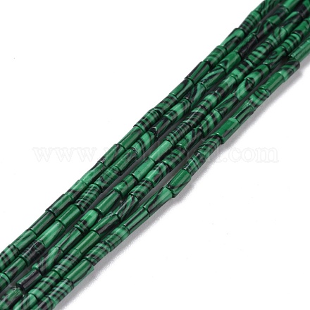 Synthetic Malachite Beads Strands G-M389-17-1