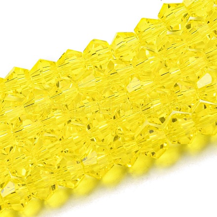 Chapelets de perles en verre transparente EGLA-A039-T6mm-D21-1