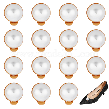 Ahandmaker 16 clip para zapatos con perlas. AJEW-PH0004-47-1
