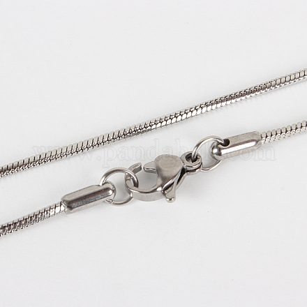 304 creazione di collana con catena a serpente in acciaio inossidabile STAS-P045-18P-1