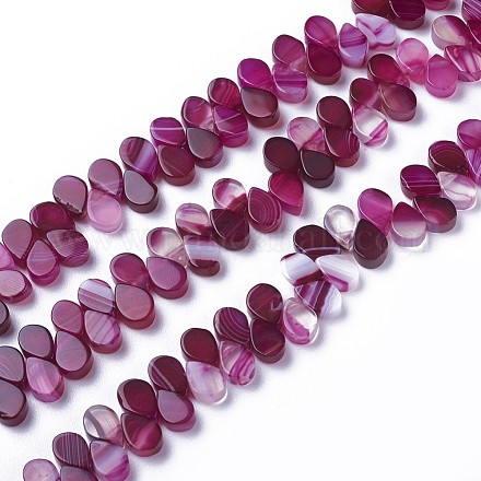 Dyed Natural Agate Beads Strands G-F595-A18-1