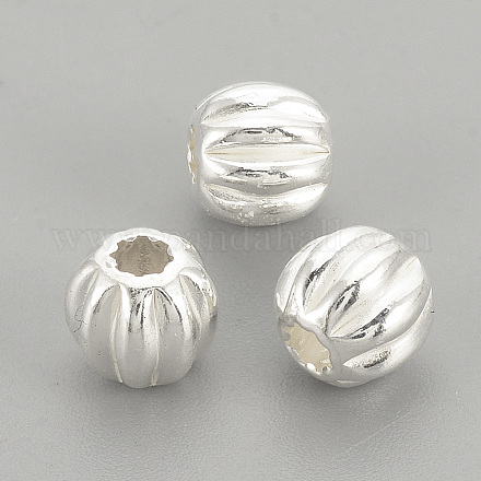 925 Sterling Silber gewellte Perlen&nbsp;STER-S002-14-3mm-1