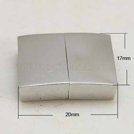 Fermoirs magnétiques rectangles en 304 acier inoxydable X-STAS-C007-6-1