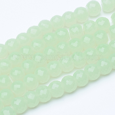 Chapelets de perles en verre imitation jade EGLA-E045-C05-1