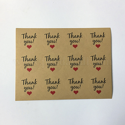 1.5 Inch Thank You Sealing Stickers AJEW-WH0020-03B-1