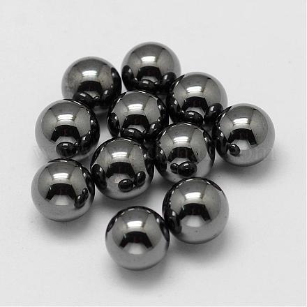 Non-magnetic Synthetic Hematite Beads G-P162-01-6mm-1