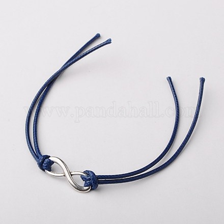 Korean Waxed Polyester Cord Bracelet Making AJEW-JB00029-04-1