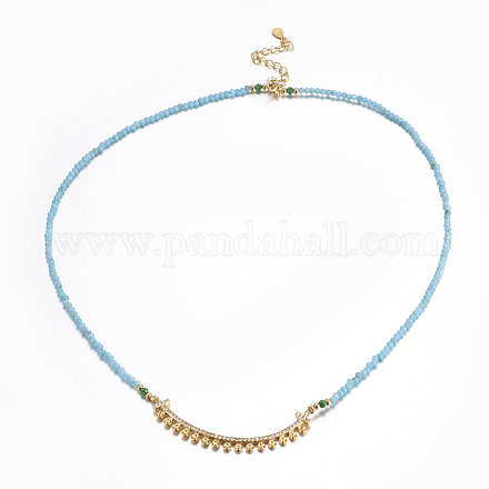 Façades en perles naturelles opales NJEW-F212-02G-1