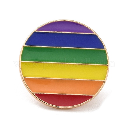 Alfileres de esmalte con tema de arcoíris del orgullo JEWB-G031-01D-1