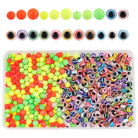 Wholesale SUPERFINDINGS about 440Pcs Fishing Rig Bead Assorted Kit