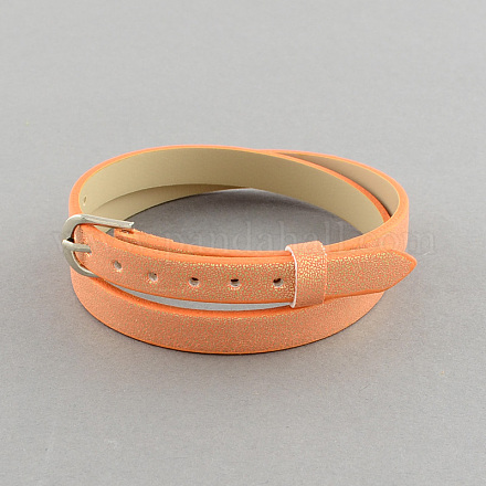 Adjustable Double Wrap PU Leather Bracelets/Necklaces X-BJEW-S083-07-1
