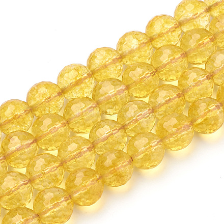 Chapelets de perles de citrine naturelle G-T064-20-8mm-1