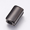 304 Stainless Steel Slide Charms, Rectangle, Electrophoresis Black, 11x6.5x4mm, Hole: 3mm