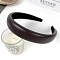 PU Leather Hair Bands, Coconut Brown, 159x140mm