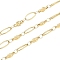 Ion Plating(IP) 304 Stainless Steel Link Chain, Soldered, Golden, Round: 8x3.8x1.5mm