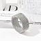 201 Stainless Steel Finger Rings, Wide Band Ring for Unisex, Stainless Steel Color, 10mm, Inner Diameter: 20mm