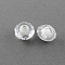 Transparent Acrylic Beads, Bead in Bead, Faceted, Rondelle, Clear, 8x6mm, Hole: 2mm, about 2700pcs/500g