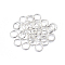 Iron Open Jump Rings, Round, Silver, 8x0.9mm, 19 Gauge, Inner Diameter: 6.2mm