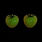 Luminous Resin Cabochons, Imitation Fruit, Glow in the Dark, Tomato, 19.5x21x20.5mm