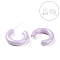 Hypoallergenic Bioceramics Zirconia Ceramic Ring Stud Earrings, Half Hoop Earrings, No Fading and Nickel Free, Lilac, 15x3.5x13.5mm