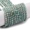 Natural Amazonite Beads Strands, Faceted, Round, 3mm, Hole: 0.6mm, about 119pcs/strand, 14.96
