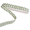 10 Yards Jacquard Ribbon Green Woven Ribbon Leaf Pattern Embroidery Webbing Strap Lace Trim for Sewing DIY Crafts Curtain Home Decor Backpack Straps Gift Bouquet Packaging (1inch)