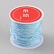 Polyester Thread, Chinese Knotting Cord, Sky Blue, 0.8mm, about 27.34 Yards(25m)/Roll