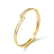 Rack Plating Brass Pave Clear Cubic Zirconia Hinged Bangles, Cadmium Free & Lead Free, Long-Lasting Plated, Real 18K Gold Plated, Inner Diameter: 2-1/8 inch(5.5cm), 4.5mm