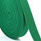 16M Polyester Elastic Cords, Flat, Green, 15mm, about 17.50 Yards(16m)/Roll