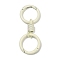 Alloy Spring Gate Clasps, with Spring Findings, Beige, 76.5mm