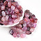 Transparent Acrylic Beads, Oval, Two Tone, Old Rose, 14x10x8.6mm, Hole: 1.8~2mm, about 23pcs/20g