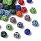 30Pcs Pave Disco Ball Beads, Polymer Clay Rhinestone Beads, Round, Mixed Color, PP13(1.9~2mm), 6 Rows Rhinestone, 10mm, Hole: 1.5mm
