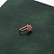 Brass Crystal Rhinestone Clip on Nose Rings, No Piercing Nose, Jewelry, Rose Gold, Flower, 10x5mm