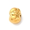 304 Stainless Steel Beads, Girl, Ion Plating(IP), Real 14K Gold Plated, 12.5~13x9.5~10x8.5~10mm, Hole: 3mm