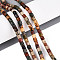 Natural Polychrome Jasper/Picasso Stone/Picasso Jasper Beads Strands, Column, 4~4.5x4.5~5mm, Hole: 1mm, about 88~91pcs/strand, 15.16~15.35''(38.5~39cm)