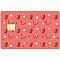 PVC Plastic Waterproof Card Stickers, Self-adhesion Card Skin for Bank Card Decor, Rectangle, Strawberry, 186.3x137.3mm