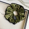 Velvet Hair Ties, Yellow Green, 130mm